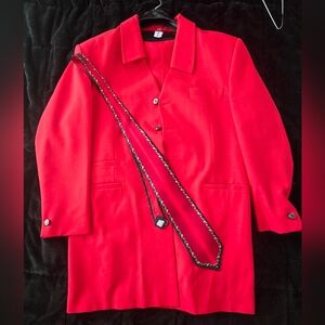 Vintage Zoot Suit Style Red  suit Set by Di Palma | Made in USA | Rare Find